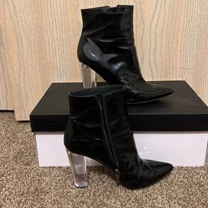 Size 8.5 Jessica Simpson Pleather Booties